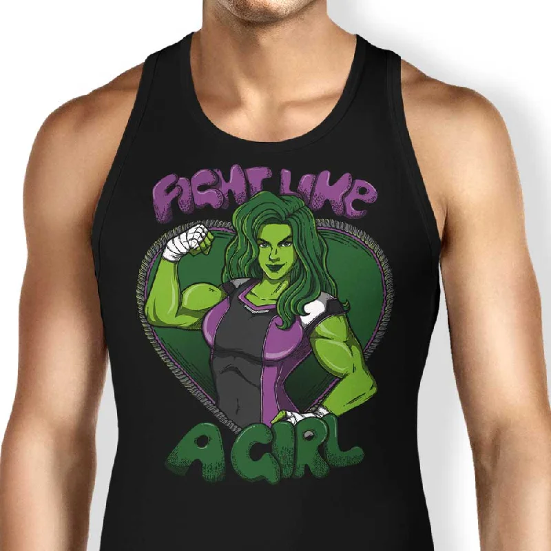 Women's Ruffled BlouseFight Like a Hulk - Tank Top