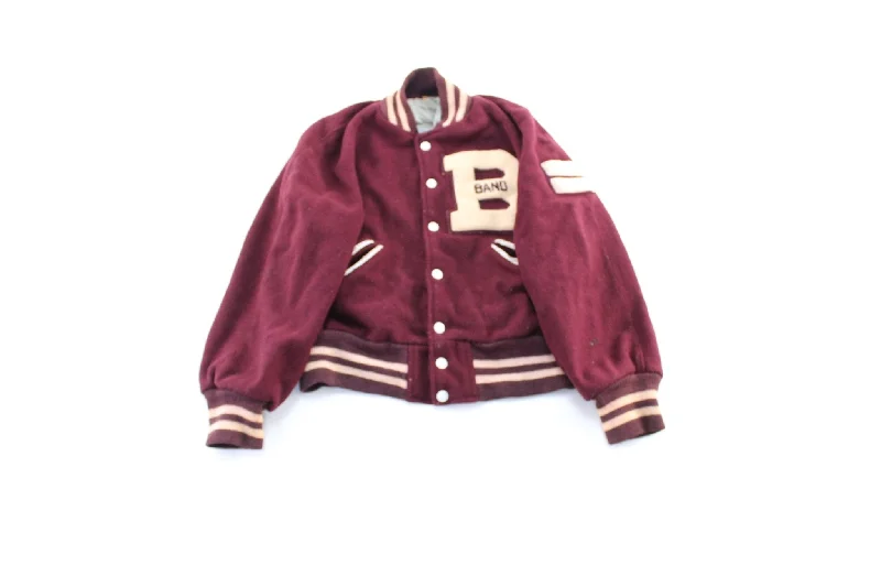 Women's Coats with Fur Trimmed BeltWomen's Coats with Collar60's Maroon & White Varsity Letterman Jacket