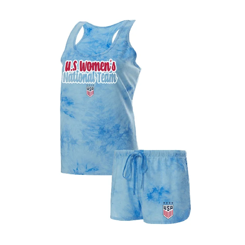 Women's Trouser PantsWomen's Concepts Sport USWNT Billboard Tank and Short Blue Set