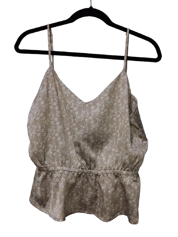 Women's Blouse with Short SleevesFloral Print Blouse Sleeveless Clothes Mentor, Size L