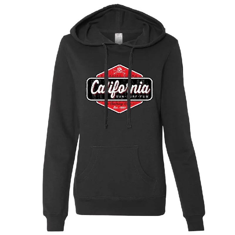 Women's Hooded Sweatshirts with Knit LiningCalifornia Paradise Found Ladies Lt./Wt. Hoodie