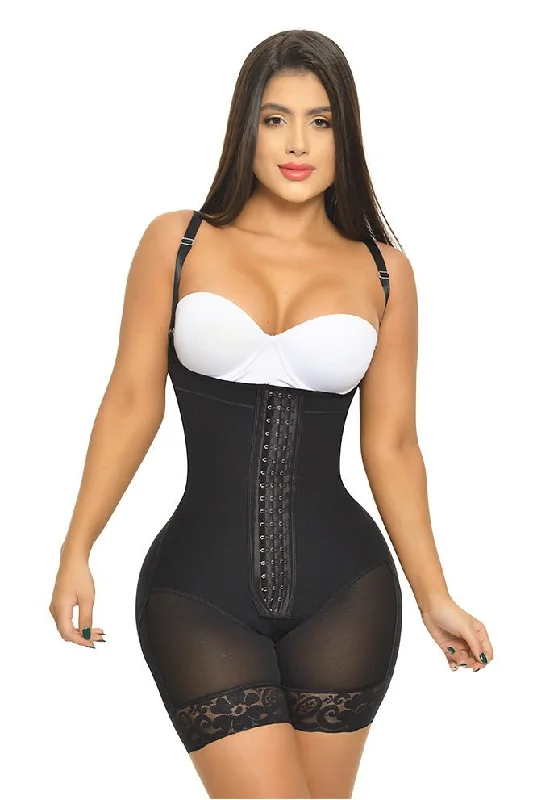 plus-size full-body suit for evening wearFAJA SHORT TIRANTE AJUSTABLE Y 3 FILAS DE BROCHES REALCE INVISIBLE FANTASTIC