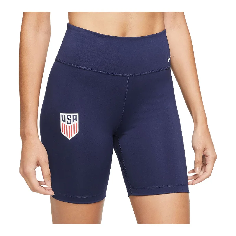 Women's Jodhpurs with ZipperWomen's Nike USMNT 2023 Mid-Rise Blue Biker Shorts