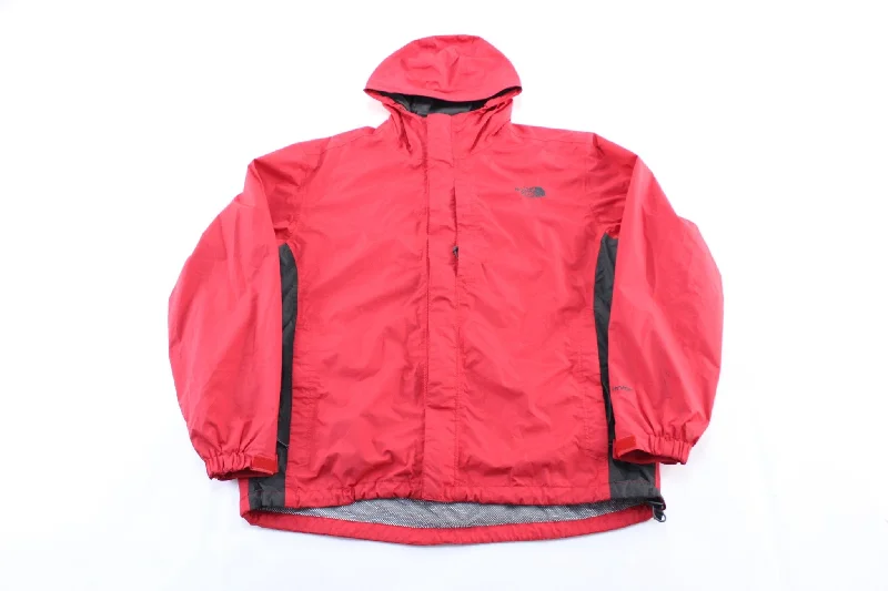 Women's Parka CoatsWomen's Coats with Fur Trimmed HoodThe North Face Embroidered Logo Red & Black Zip Up Jacket