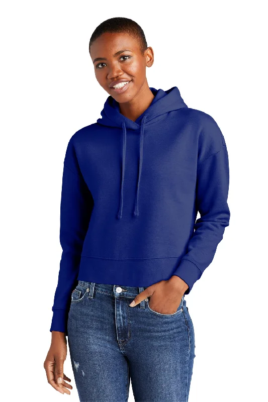 Women's Hooded Sweatshirts with Damask LiningDistrict Womens V.I.T. Fleece Hooded Sweatshirt Hoodie - Deep Royal Blue