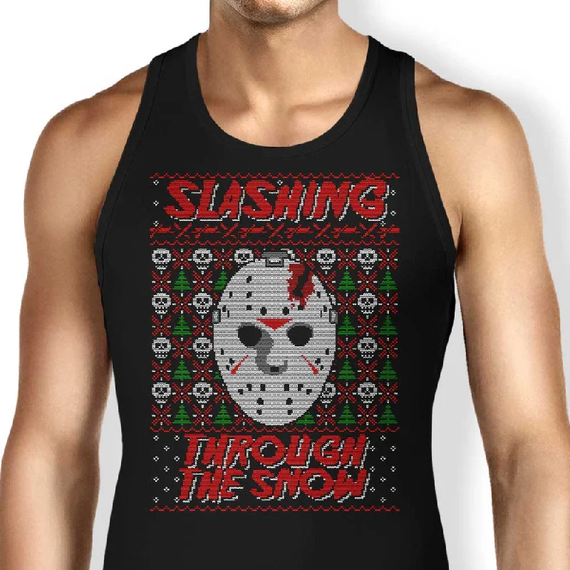 Women's Blouse with Sweetheart CollarSlashing Through the Snow - Tank Top