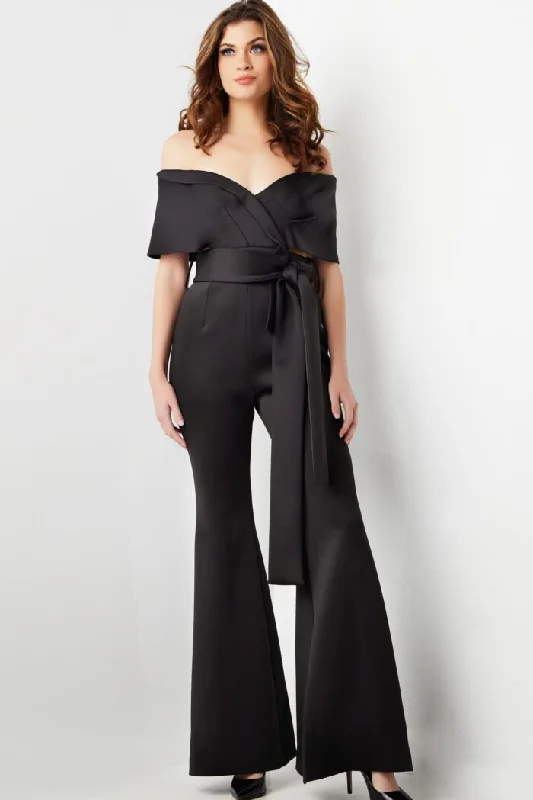 Women's Jumpsuits with Ankle LengthJovani 09726 Long Formal High Waist Jumpsuit