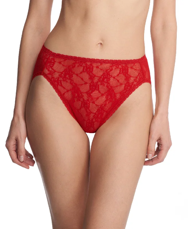 seamless underwear with a moisture-wicking finish for hot weatherBliss Allure One Size Lace French Cut