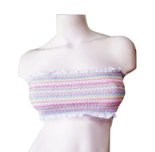 strapless bra with silicone stripsSummertime Bandeau Bras - Rainbow