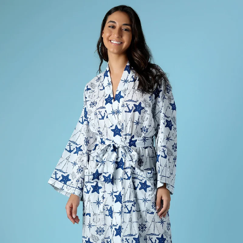 women's button-down pajama shirtsSailing Club Robe