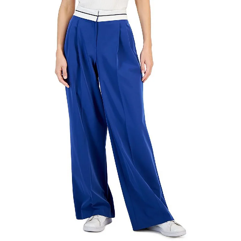 Women's Jodhpurs with Boat CollarWomens High Waist Big Legs Trouser Pants