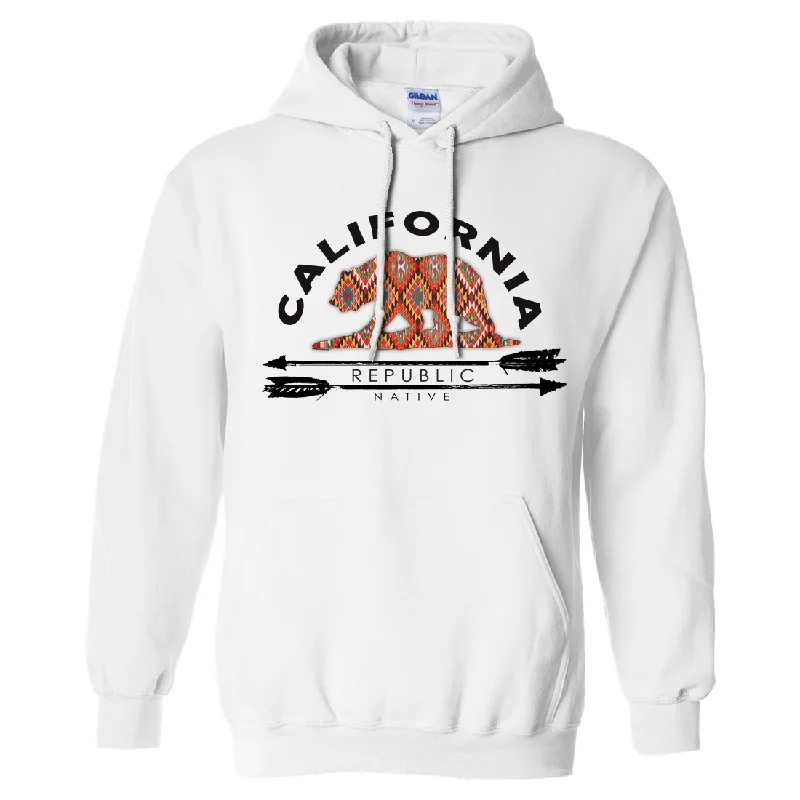 Women's Hooded Sweatshirts with Velvet LiningCalifornia Republic Native Sweatshirt Hoodie