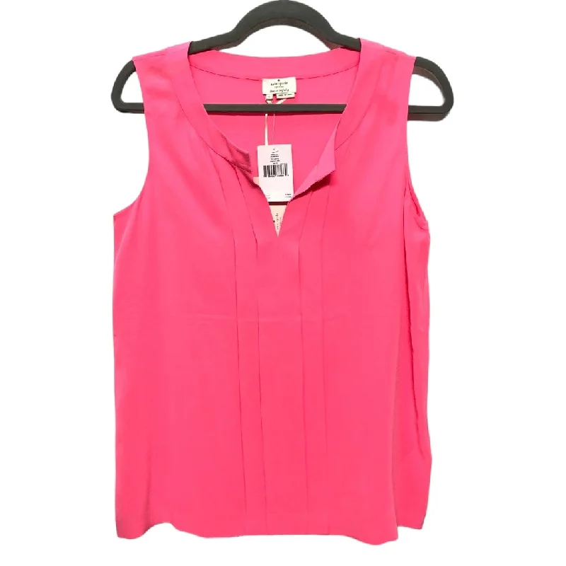 Women's Blouse with Rounded CollarPink Blouse Sleeveless Kate Spade, Size 6