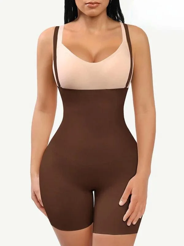 full-torso shaper for dresses and jumpsuitsHigh Waist Tummy Control Shapewear Shorts with Adjustable Straps