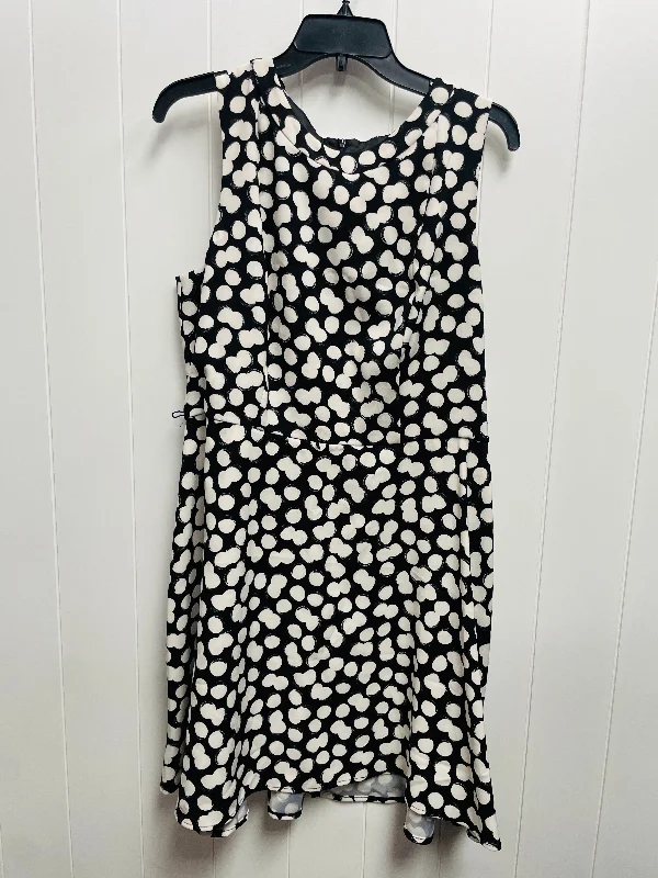 Women's Collarless DressesBlack & White Dress Work Ab Studio, Size 16