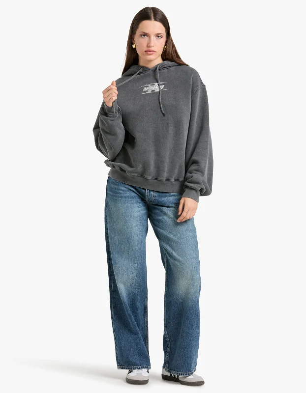 Women's Blouse with Peter Pan CollarBlade Logo Embossed Hoodie - Washed Cedar