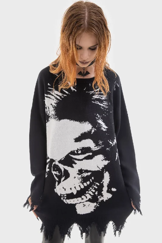 Women's Blouse with Sweetheart CollarBlood Sucker Sweater