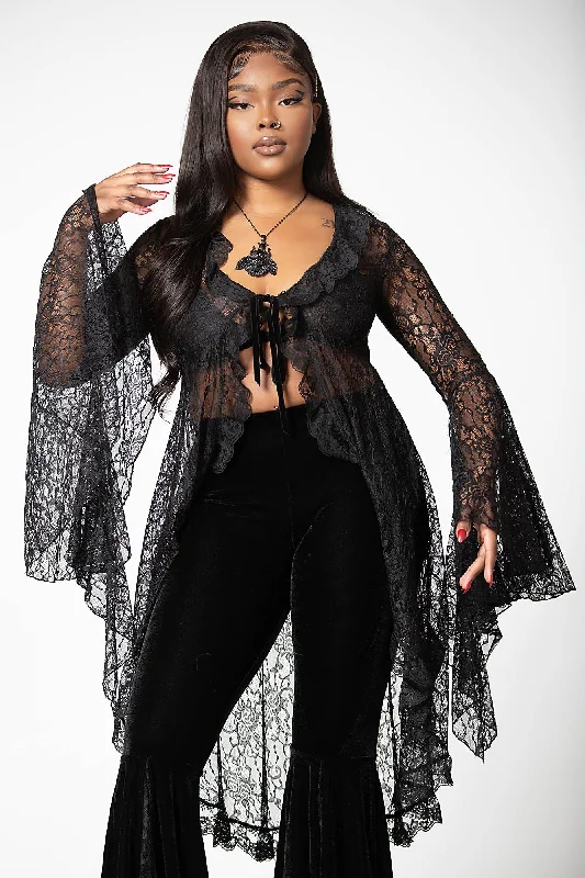 Women's Blouse with Mid-LengthVilania Lace Duster